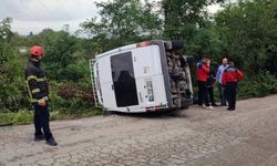 Ordu'da işçileri taşıyan kamyon devrildi: 6 işçi yaralandı