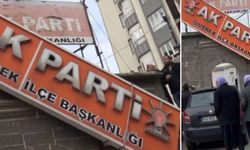 Siverek'te toplu istifa: 20 yıllık AKP tabelası indirildi