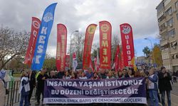 İstanbul Emek, Barış Ve Demokrasi Güçleri "insanca yaşam" talebiyle Kartal Meydanı’nda