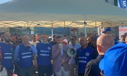 Gübretaş'ta grev başladı: 'İnsanca yaşayacak bir ücret istiyoruz'