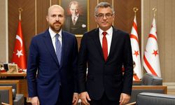 Bilal Erdoğan, Kuzey Kıbrıs Cumhurbaşkanı Tufan Erhürman’ı ziyaret etti