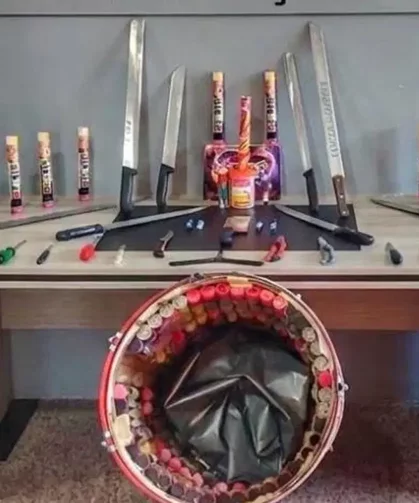 Deplasman otobüsünde cephanelik: 7 Kişiye İşlem