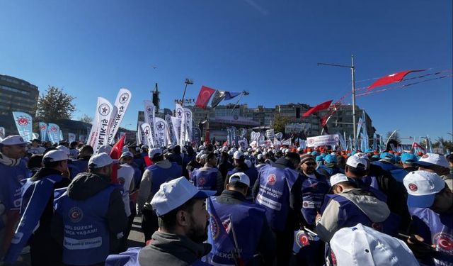 Türk-İş'ten "geçinemiyoruz" mitingi