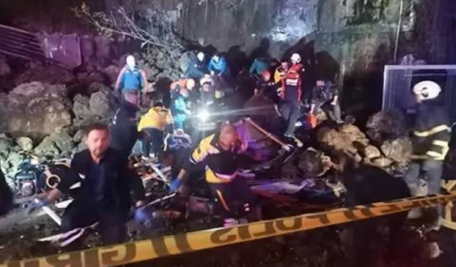 Samsun'da heyelan sonucu aynı aileden üç kişi öldü