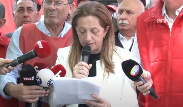 DİSK, TÜİK önünde: Arzu Çerkezoğlu'ndan İzmir grevi açıklaması