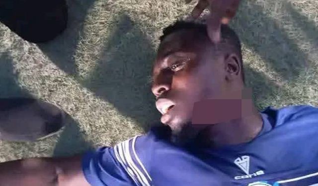 Beraberlik golünden sonra taraftarlar rakip takım oyuncusunun boğazını kesti!