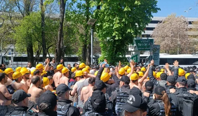 Madencilerin bakanlığa yürüyüşüne polis müdahalesi: Gözaltılar var