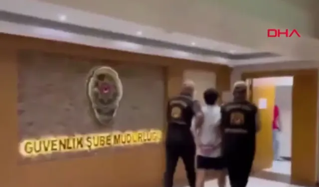 Gözaltına alınan Deniz Göktaş'ın ters kelepçeli görüntüleri servis edildi