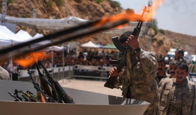PKK'den silah yakma töreninin yıl dönümünde açıklama