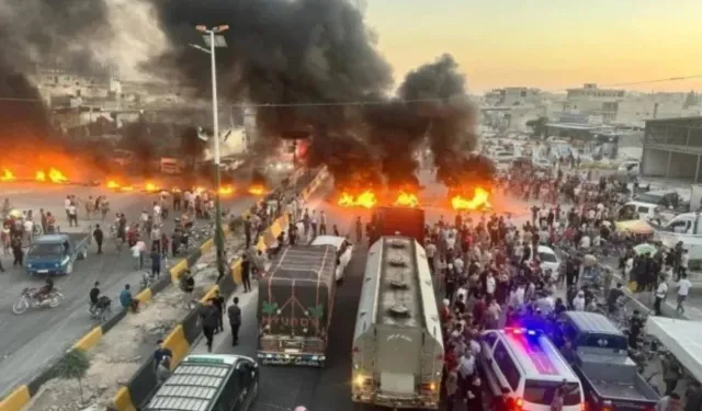Suriye’de akaryakıt zammı protestoları büyüyor: Yollar kapatıldı