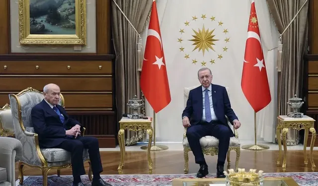 Erdoğan ve Bahçeli Külliye’de görüştü: Görüşme bir saat sürdü