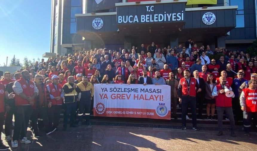 Buca Belediyesinde işçiler grev kararını astı