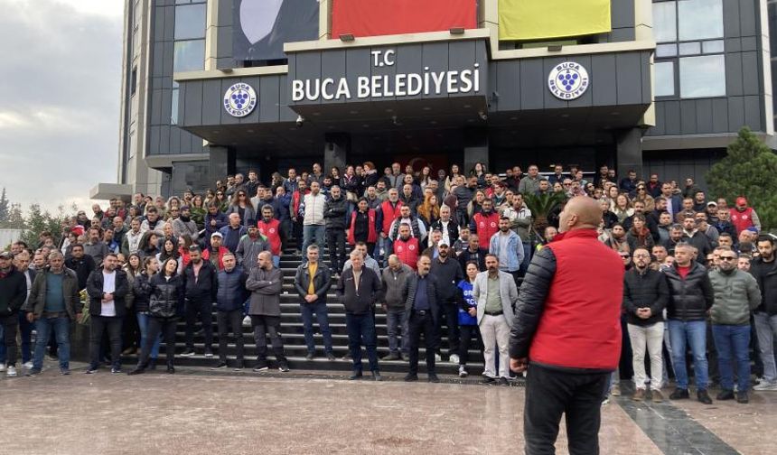 Buca Belediyesi işçilerinin grevi ikinci gününde: Göz açtırmayacağız