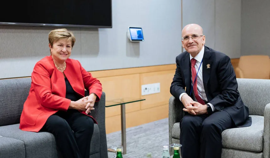 Mehmet Şimşek, IMF Başkanı ile görüştü