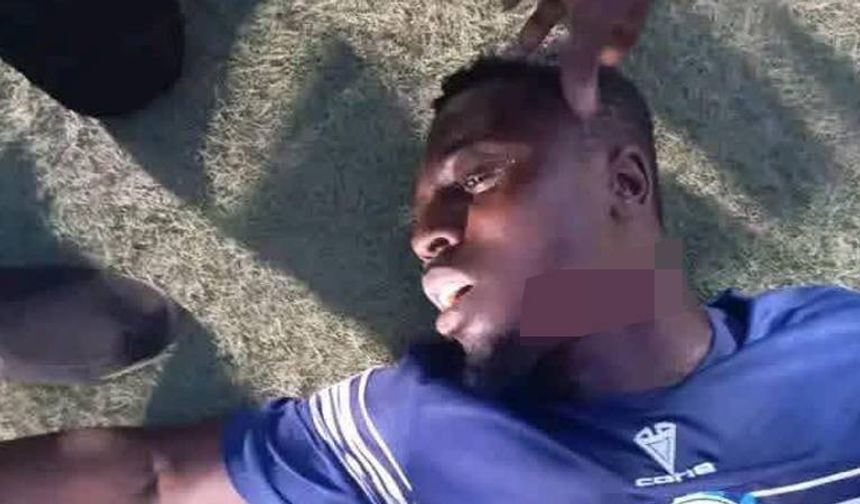 Beraberlik golünden sonra taraftarlar rakip takım oyuncusunun boğazını kesti!