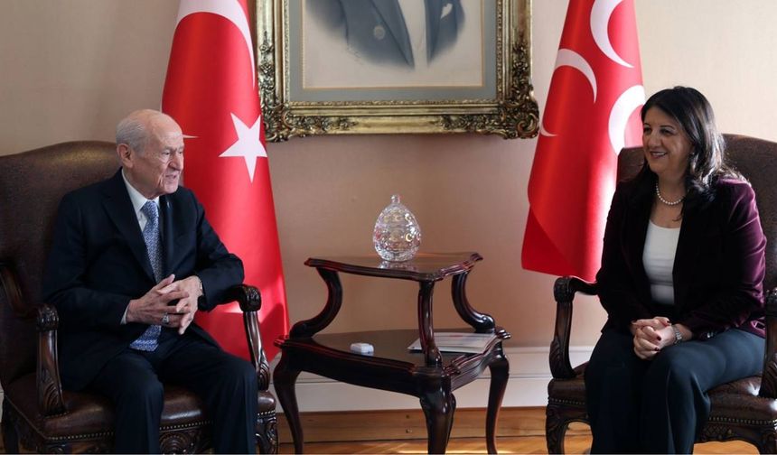 DEM Parti’nin İmralı Heyeti Bahçeli ile görüştü: “Her cümlesine imzamı atıyorum”