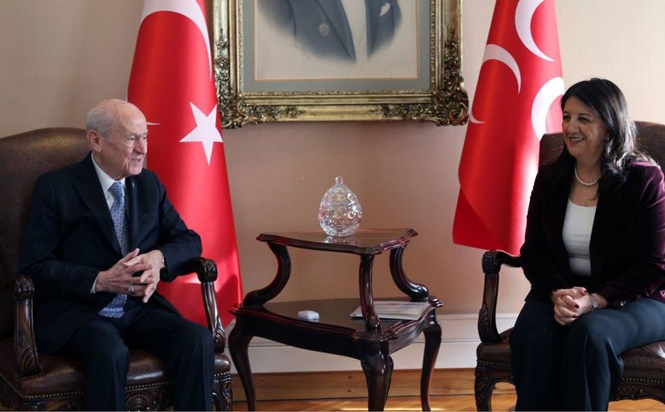 DEM Parti’nin İmralı Heyeti Bahçeli ile görüştü: “Her cümlesine imzamı atıyorum”