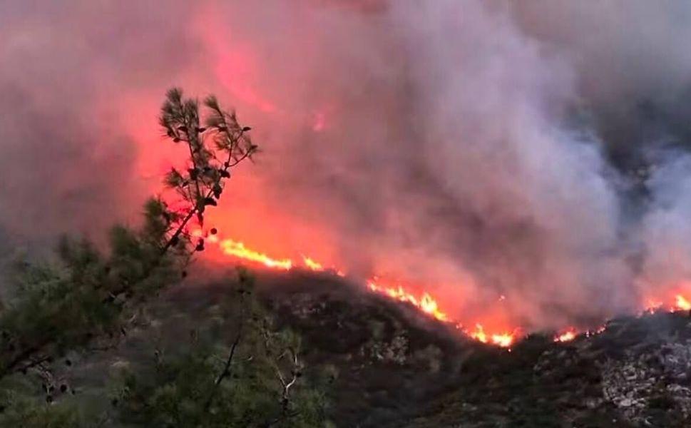 Antalya Kaş'ta orman yangını: Havadan ve karadan müdahale sürüyor