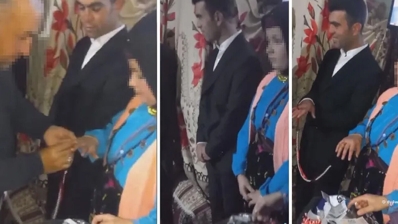 13 yaşındaki kız çocuğunu, 15 yaş büyük biriyle nişanladılar: Görüntüler tepki yarattı