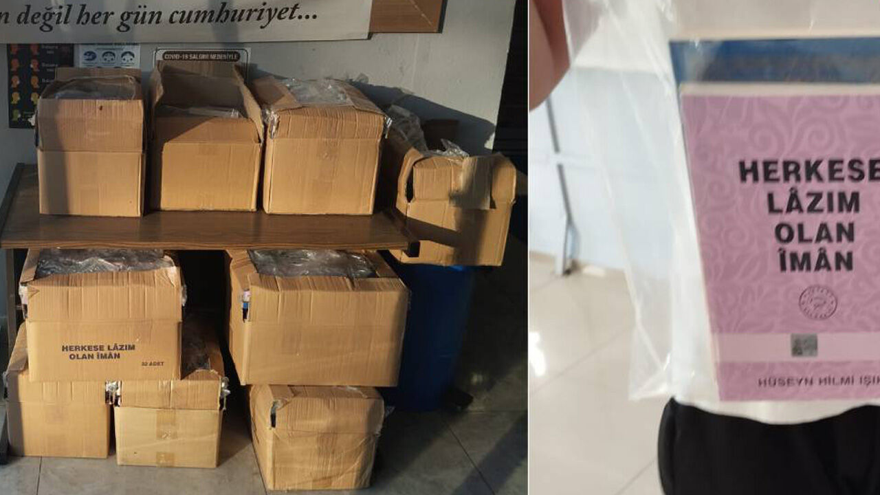 Ordu'daki fen lisesinde öğrencilere Işık Cemaati'nin kitapları dağıtıldı